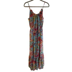 Nicole Miller Floral Paisley Maxi Dress